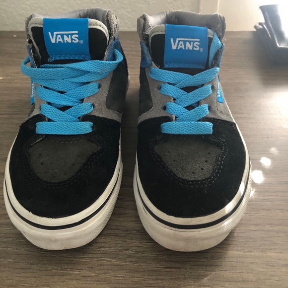 Vans Other - Vans Blue,Black and Grey Suede High Top Sneakers